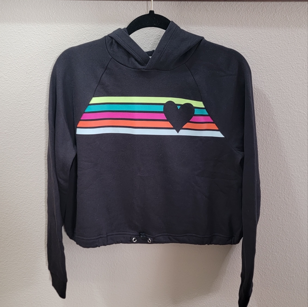 Athletics Heart Rainbow Hoodie Juniors XXL